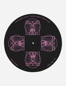 Capsule Capsule Vinyl Slipmat Black/Magenta Homeware Design Items CAPVINYLSLIPMAT BLACK